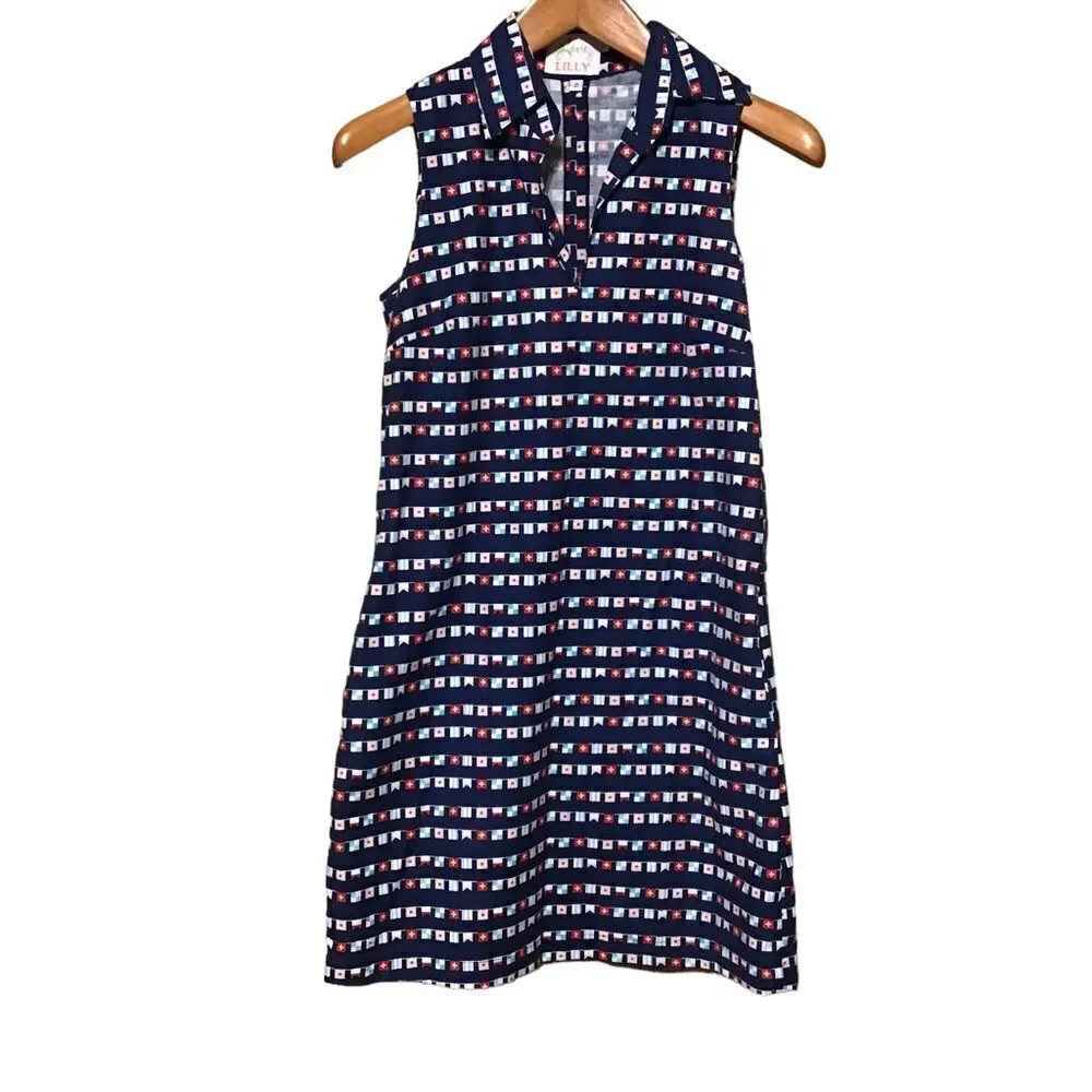 Love, Lilly Seaside Flag‎ Polo Shift Dress 2